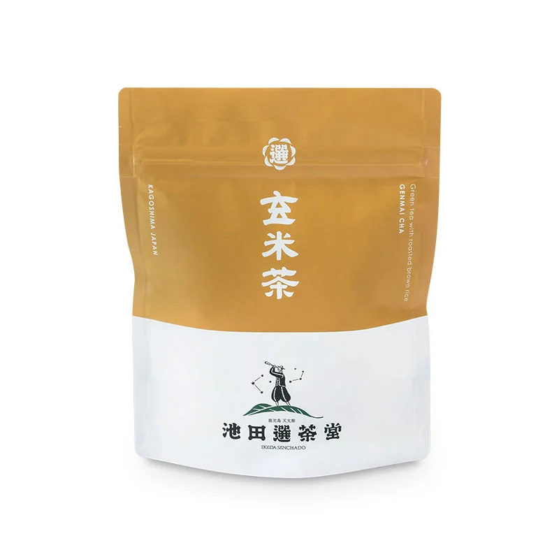 池田選茶堂の玄米茶（Genmaicha）スタンドパック・リーフ80g