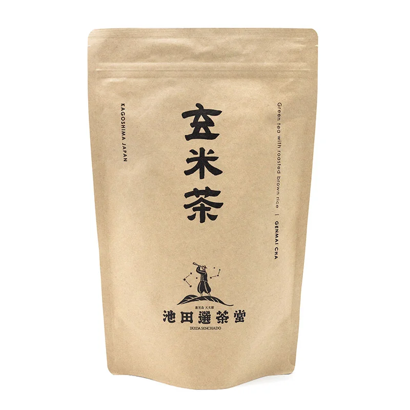 池田選茶堂の玄米茶（Genmaicha）クラフトパック500g